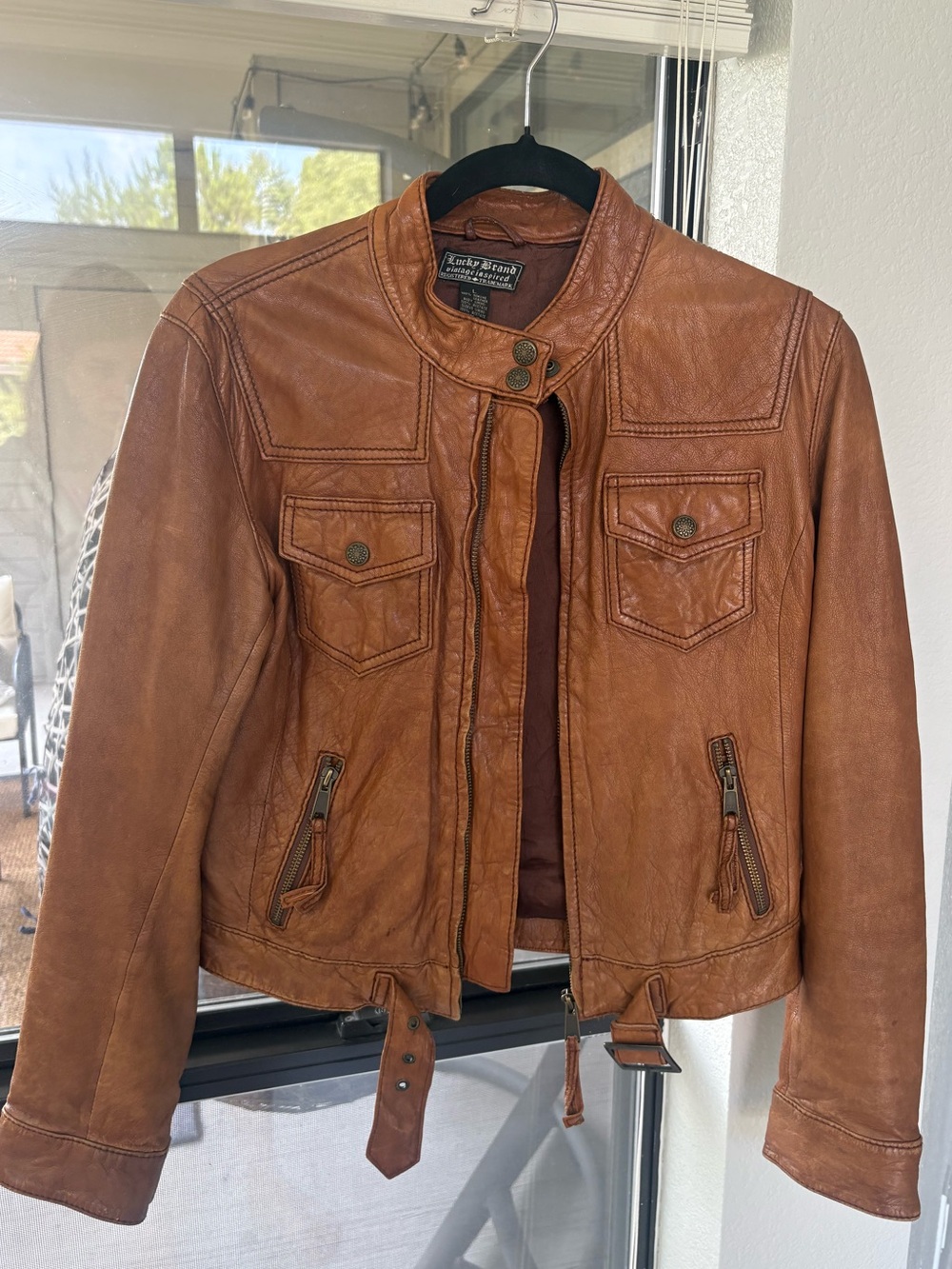 Vintage Lucky Brand Leather Jacket
